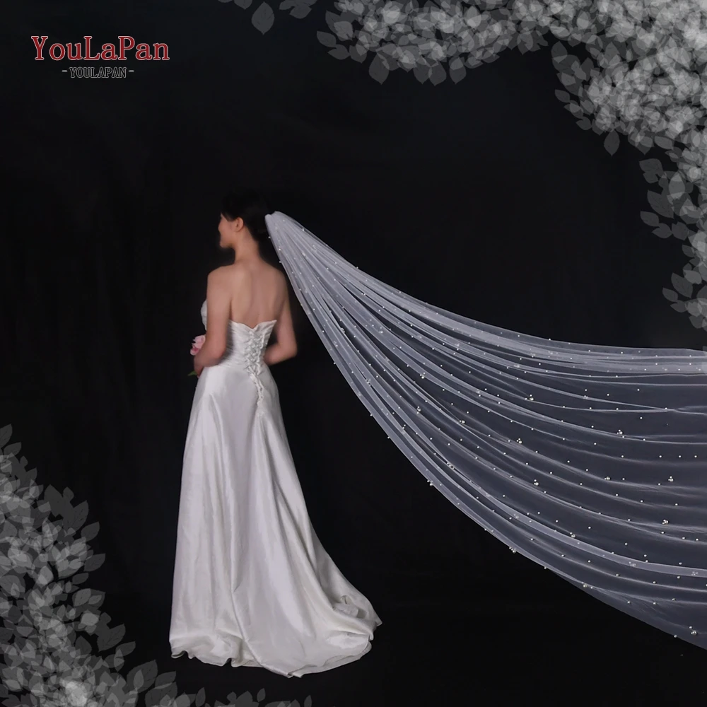 Top Trends: YouLaPan Milky Way Pearl Veil Bridal Veils Wedding Short 1 Tier Mix Pearls Wedding Veils For Bride Wedding Decoration V130 Shoppable Styles