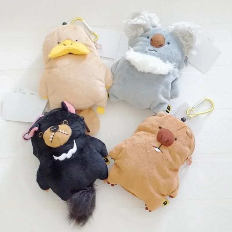 Top Trends: 1PC Coin Purse Platypus Bag Badger Wombat Koala Plush Doll Retractable Card Bag Cute Coin Purse Organizer Christma Gift Card Bag Shoppable Styles