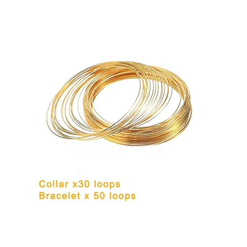 Top Trends: 80 Loops Jewelry Wire Memory Beading Wire Steel Memory Wire For Jewelry Making Supplies Necklace Bracelet Earring Multicolor Shoppable Styles