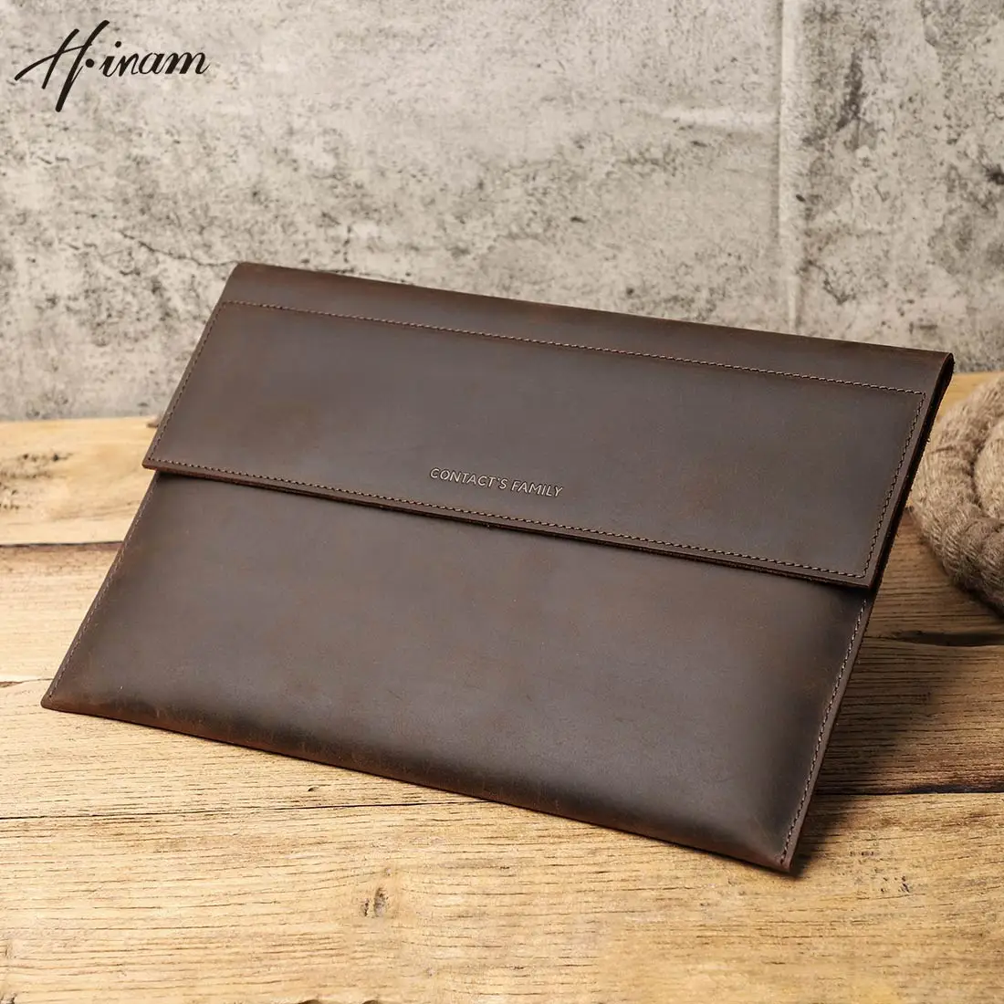 Top Trends: Genuine Leather Sleeve Bag For Macbook Air 13 2018-2023 Macbook Pro 14 Pro 13 2016-2023 Laptop A4 Document Case Briefcase Shoppable Styles