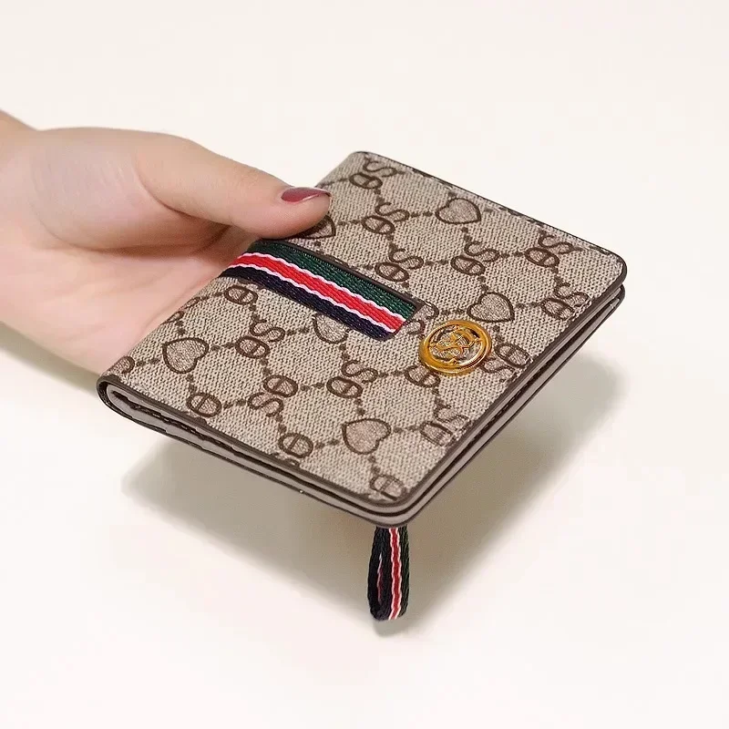 Top Trends: Genuine Cow Leather + PVC Short Slim Wallet For Women Real Leather Multi Function Thin Card Holder Small Purse Money Clip 7Z Shoppable Styles