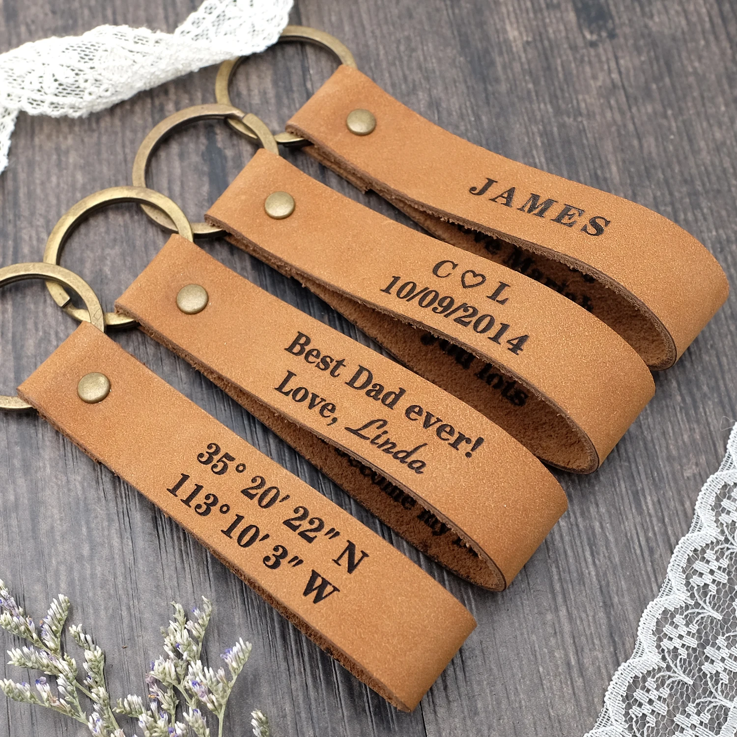 Top Trends: Custom Leather Keychain Personalized Leather Keyring Custom Keychains Leather Fathers Day Personalised Gift For Him Shoppable Styles