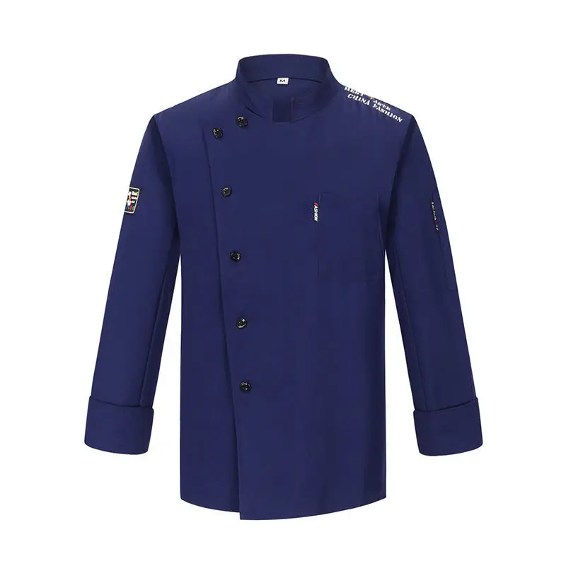 Top Trends: Men Black Chef Jacket Chef Shirt Apron Logo Head Chef Uniform Restaurant Hotel Kitchen Short Chef Cooking Clothes Women Catering Shoppable Styles