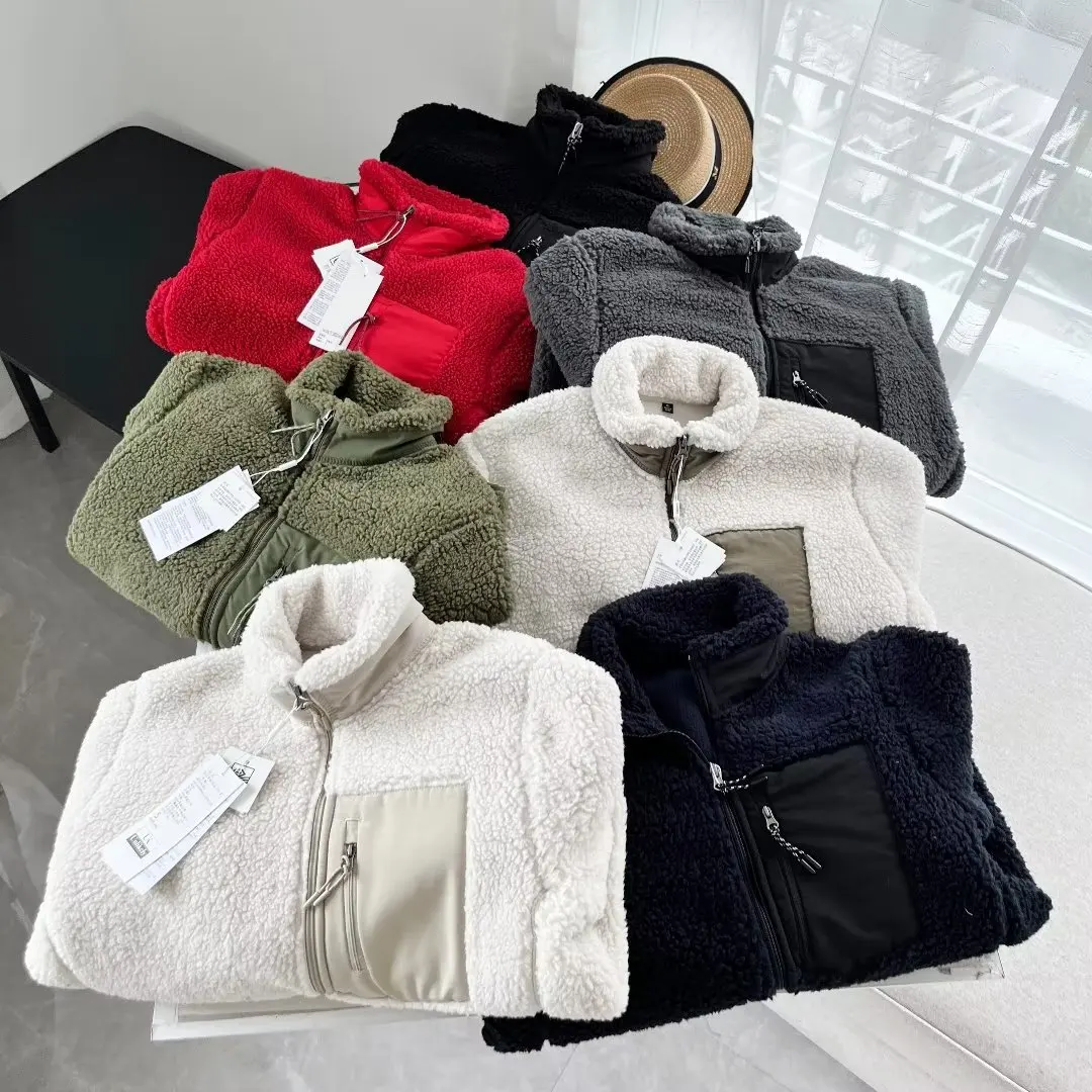 Top Trends: Autumn And Winter Men's And Women's Stand Collar Lamb Wool Coat Warm Long-sleeved Casual Jacket Shoppable Styles