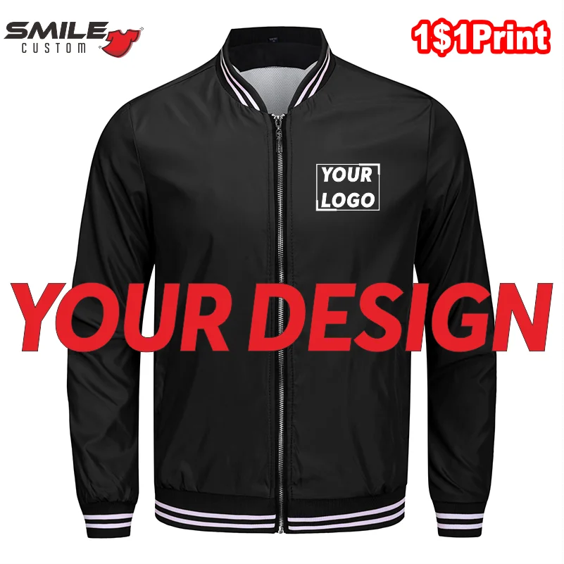 Top Trends: Men's And Women's Classic Style Zipper Baseball Uniform Custom Print Logo Casual Trench Design Brand Quality Jacket Embroidery Shoppable Styles