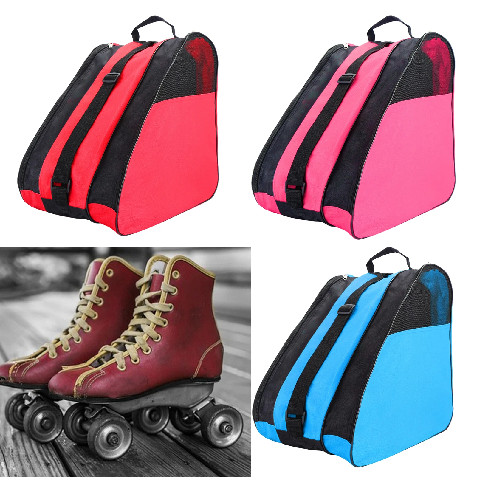 Top Trends: 3 Layers Breathable Skate Carry Bag Case Skating Sholder Bag For Kids Roller Skates Inline Skates Ice Skates Accessories Shoppable Styles