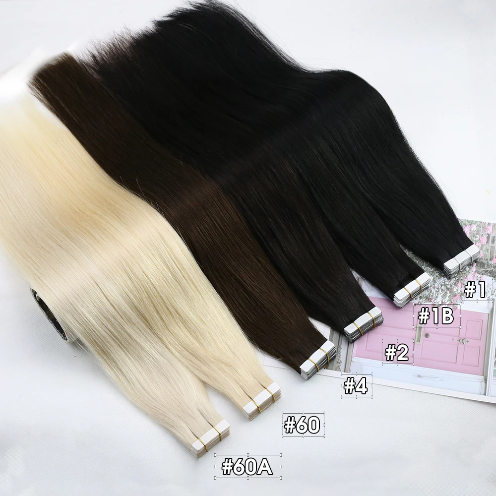 Top Trends: Ugeat Tape In Human Hair Extensinos For Women Solid Color Tape In Hair Extensinos Human Hair For Long Size 26-28inch 20P / 40P Shoppable Styles - Image 3