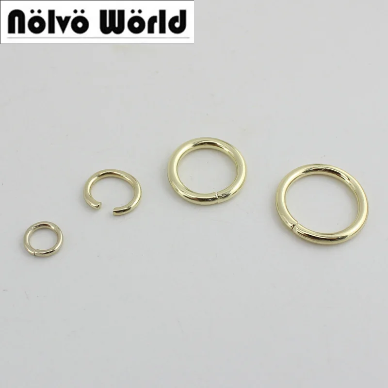 Top Trends: Non-Welded Round Rings 500Pcs 6mm 8mm10mm Alloy Metal O-ring For Bags Straps Belts Connect Hardware Wallets Accessories Buckles Shoppable Styles