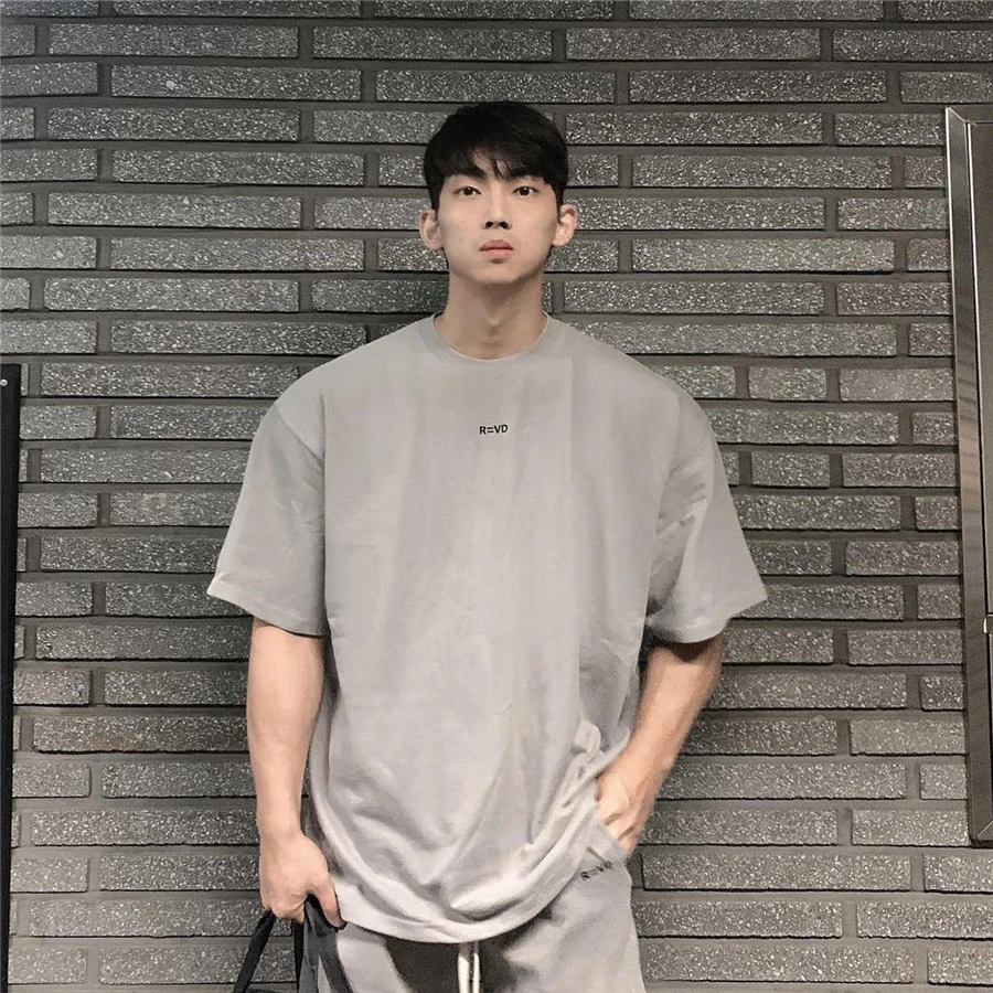 Top Trends: Hip Hop Oversize M-3xl Men Loose Fitness T Shirt Fashion Gym Running T-shirts Summer Gym Short Sleeve Cotton Casual Tees Tops Shoppable Styles