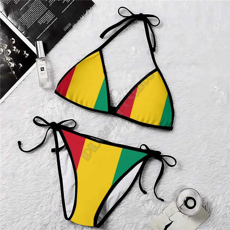 Top Trends: PLstar Cosmos Bikini Ghana 2 Piece Bikini 3D All Over Printed Summer Women Bikini Women's Swimwear Sexy Swimsuit Bikini Sets Shoppable Styles - Image 4