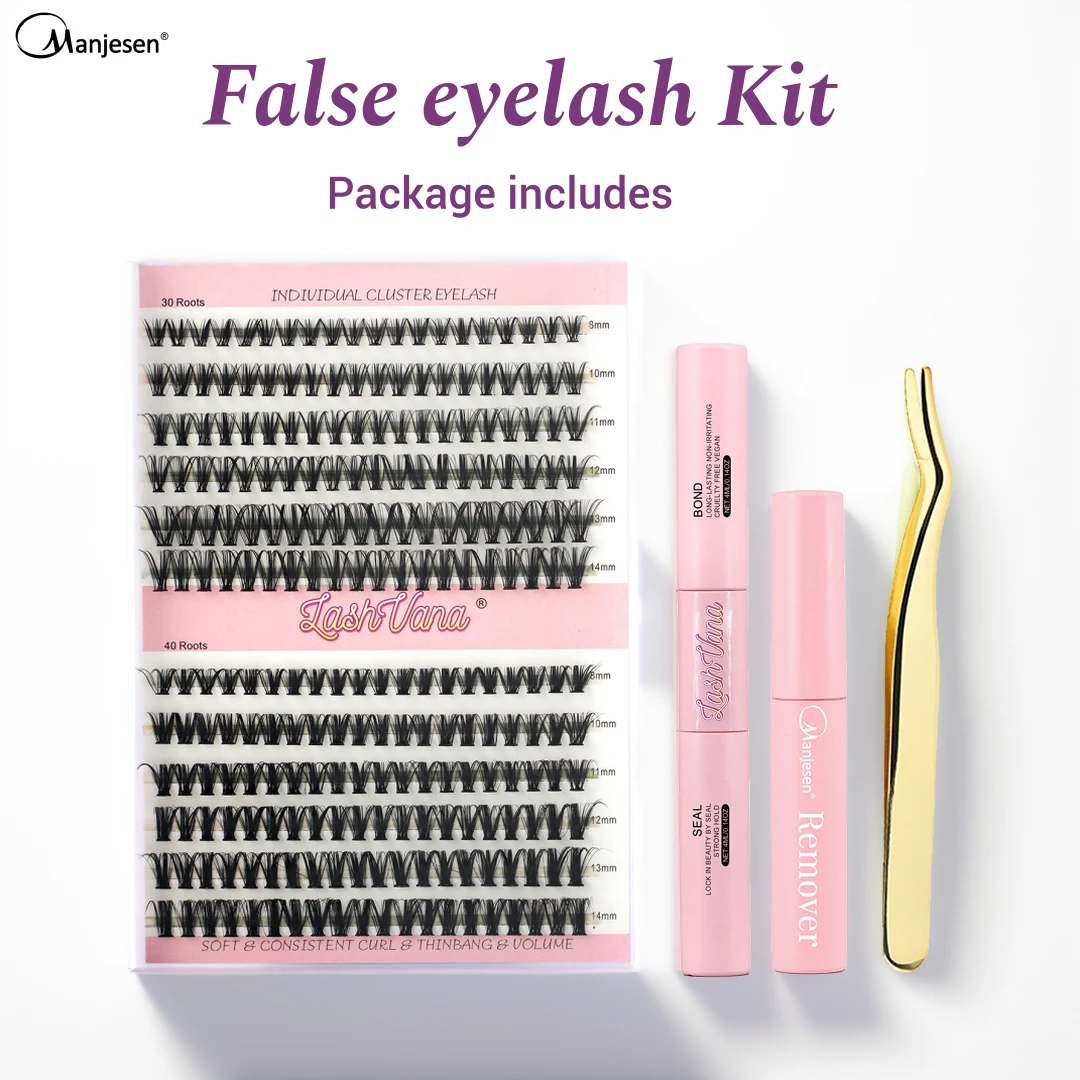 Top Trends: DIY Lashes Extension Kit Eyelashes 240 PCS Clusters Lash Bond And Seal Makeup Tools For Gluing Lashes Cluster Extension Kit Shoppable Styles