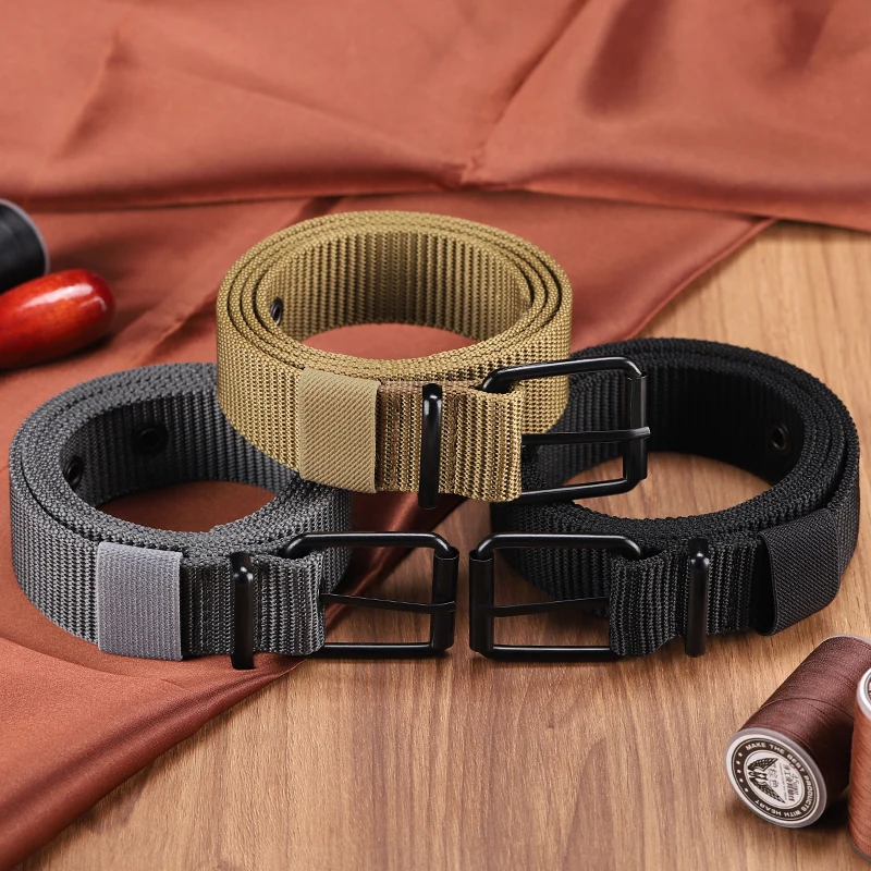 Top Trends: Perforated Canvas Belt, Men's Needle Buckle Belt, Student Youth Korean Version, Versatile Jeans Belt, Military Training, Extende Shoppable Styles - Image 6