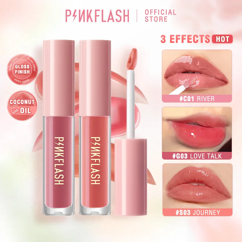 Top Trends: PINKFLASH Shimmer Liquid Lipstick Waterproof Long-lasting Moisturizing Lip Gloss Natural Shine Smooth Lip Tint Makeup Cosmetics Shoppable Styles