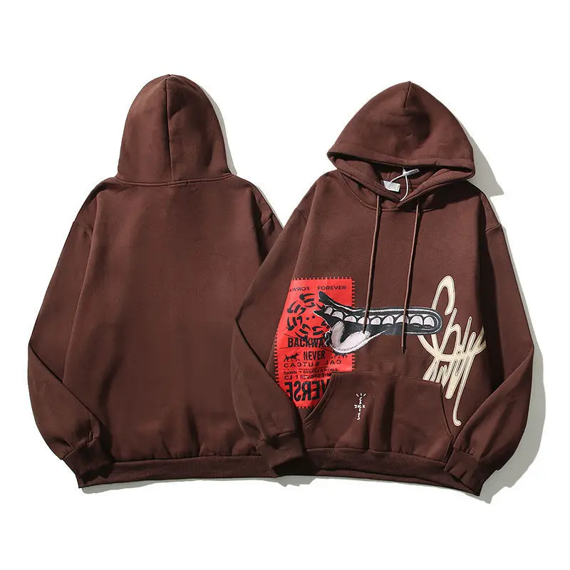 Top Trends: High Quality Brown Travis Scott Cactus Jack Hoodie Men Women Best Quality Pullover Hooded Shoppable Styles