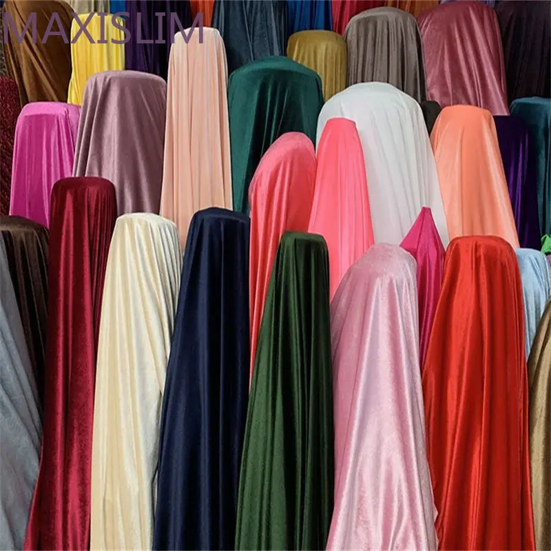 Top Trends: DIY Thickened Soft Flannelette Elastic Velvet Fabric Tablecloth Window Curtains Casual Coat Skirt Clothing Fabric Wide:150CM Shoppable Styles