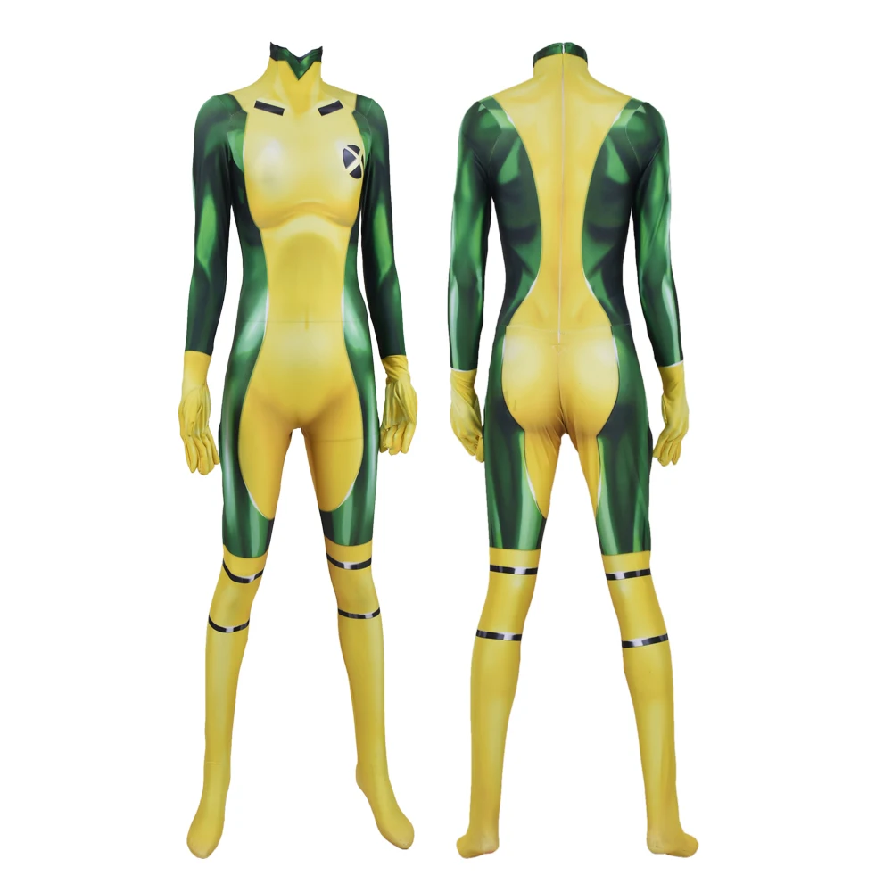 Top Trends: Rogue Costume Superhero Cosplay Suit Halloween Zentai Party Jumpsuits Shoppable Styles