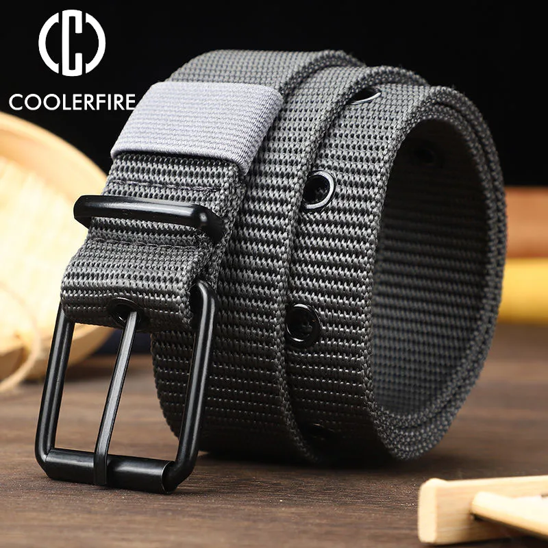 Top Trends: Men Belts Army Military Canvas Nylon Webbing Tactical Belt Fashion Casual Designer Unisex Belts High Quality Sports Strap HB061 Shoppable Styles