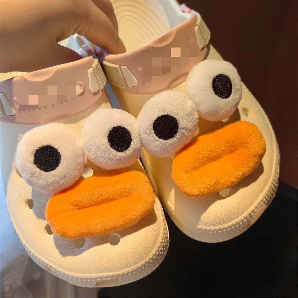 Top Trends: Set Sale New Cute Cartoon Duck Shoe Charms Accessories Jibz Cro Charms Sneakers Souvenir Decoration Charms For Boys Women Gifts Shoppable Styles