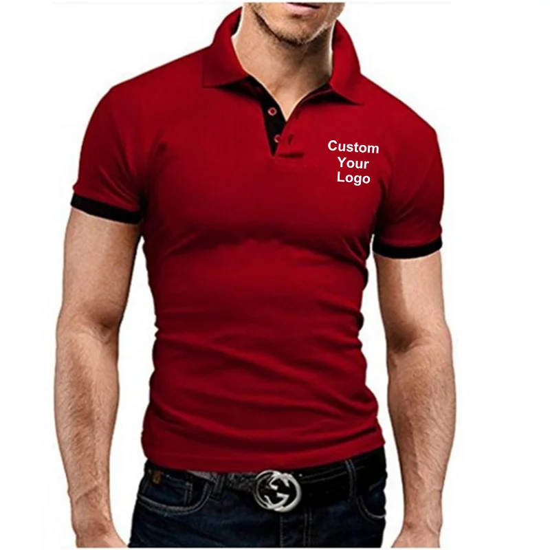 Top Trends: Men's New Custom Your Logo Short Sleeve Lapel T-Shirt Summer Fashion Casual Business Social Polo Shirt Shoppable Styles - Image 6