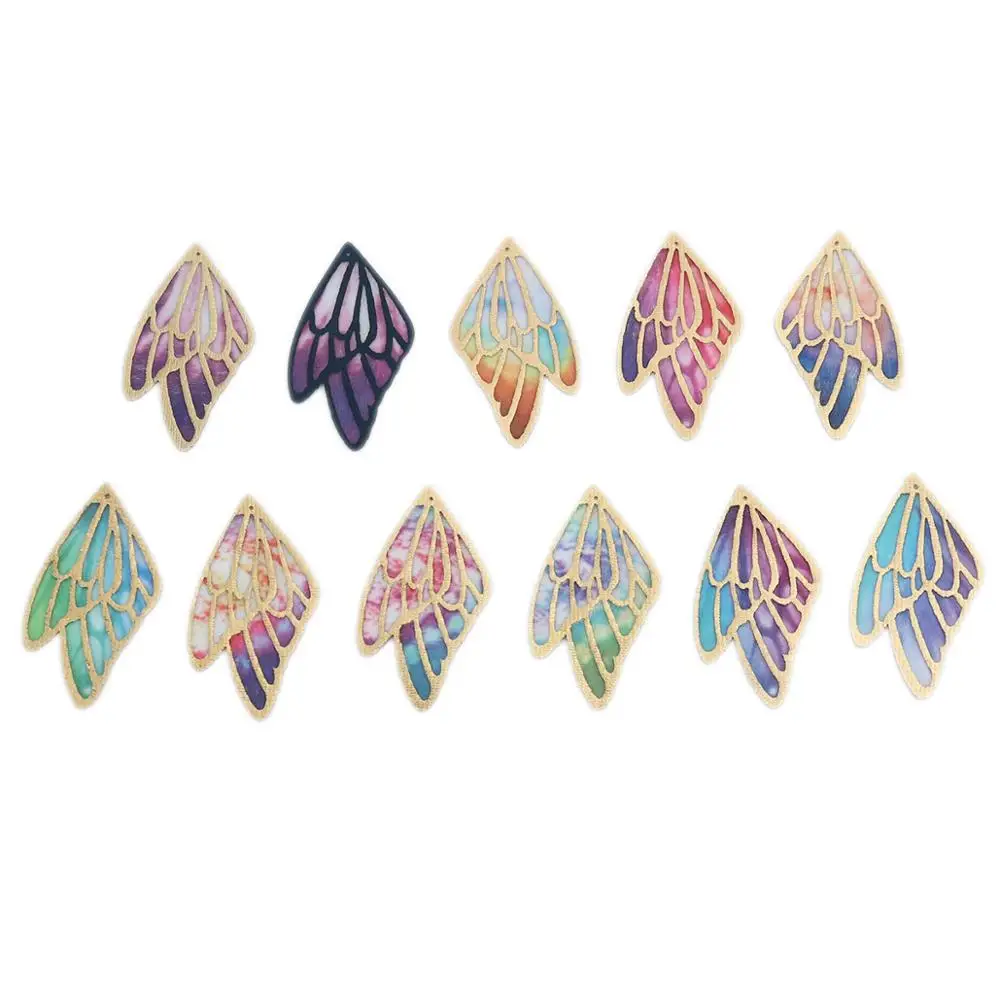 Top Trends: Doreen Box Fashion PU Fabric Pendants Butterfly Wing Multicolor DIY Making Earrings Jewelry Gifts Findings4cm / 5cm / 6cm, 5 PCs Shoppable Styles - Image 6