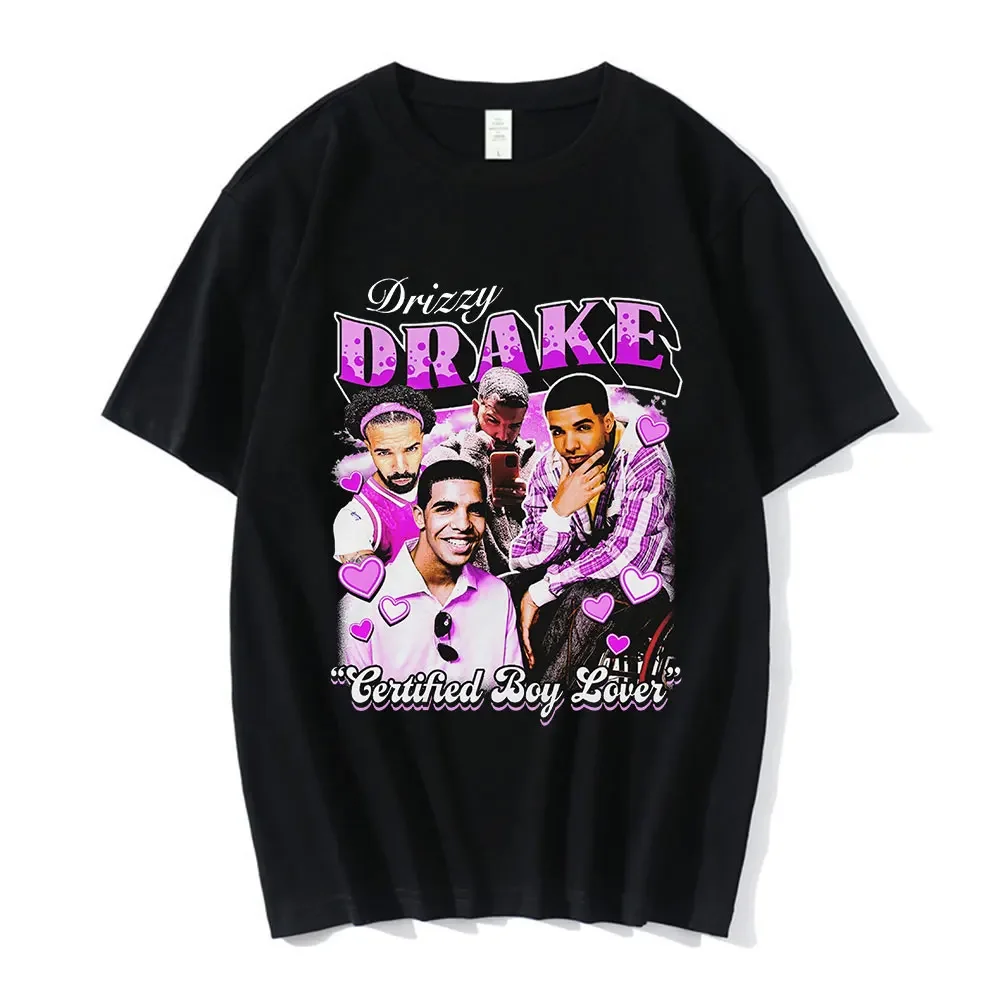 Top Trends: Hip Hop Tops Rapper Drake Drizzy T-shirt Certified Lover Boy Graphic T Shirt Men's Fashion Casual Short Sleeve Oversized Tshirt Shoppable Styles