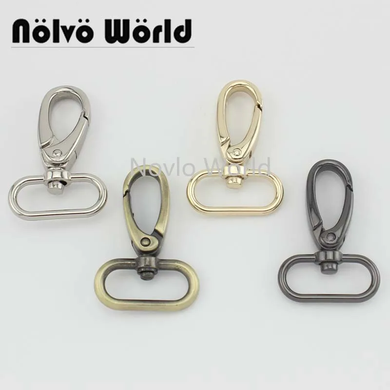 Top Trends: Nolvo World 5-20-100pcs 5 Colors 47*25mm Metal Strap Buckle For Bags, 2.5cm Women Bag Knit Purse Swivel Hook Hangers Shoppable Styles