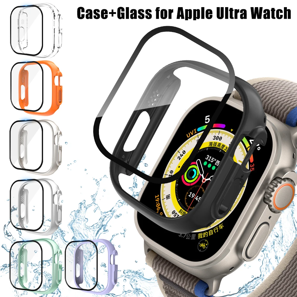 Top Trends: Glass+ Case For Apple Watch Ultra 49mm Anti-Scratch PC Apple Watch Ultra Case Iwatch Ultra 2 Cover+ Screen Protector Film Shoppable Styles