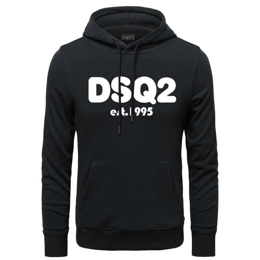 Top Trends: Men's Sweater Pullovers Dsq2 Brand Sweatshirts Men's DSQ2QSD Letter Print Hoodies Casual Trend Men / women Couples Sweatshirts Shoppable Styles