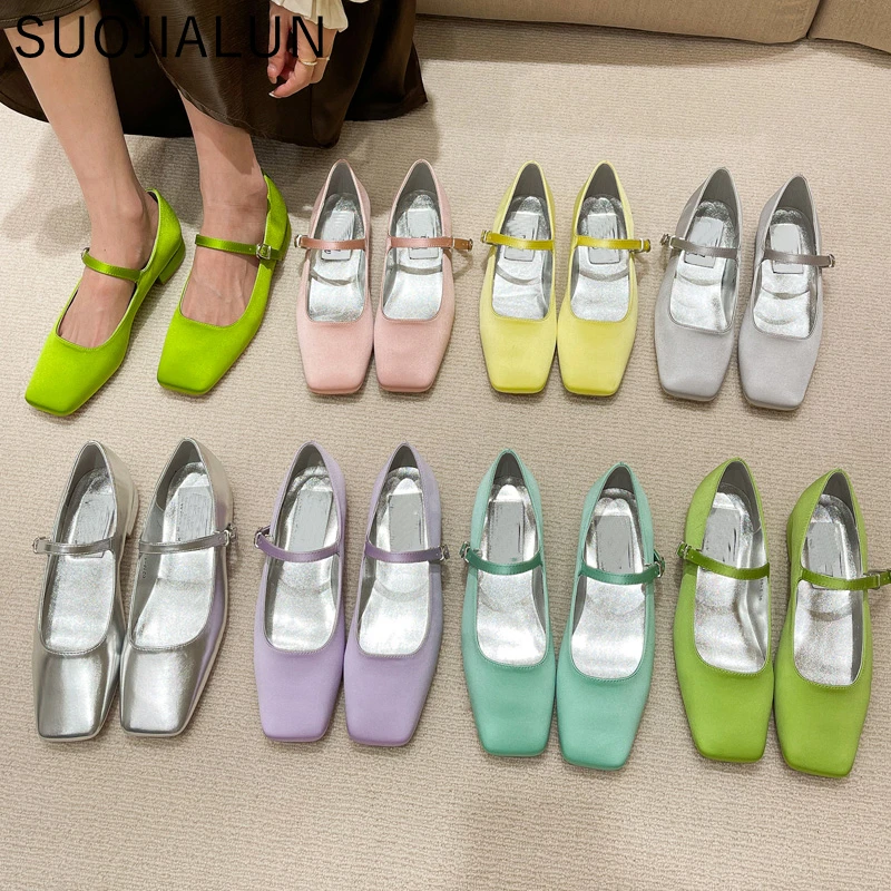 Top Trends: SUOJIALUN 2022 Summer Women Flat Shoes Round Toe Shallow Soft Ballerina Shoes Ladies Casual Dress Ballet Loafers Classics Mujer Shoppable Styles