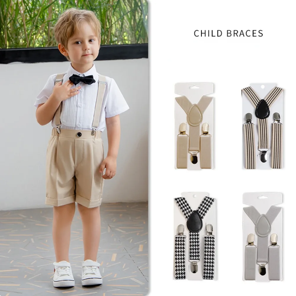 Top Trends: Kids Suspenders 3 Clips Children Shorts Back Strap Adjustable Elastic Straps Boys Trousers Braces Girls Striped Wedding Dress Shoppable Styles