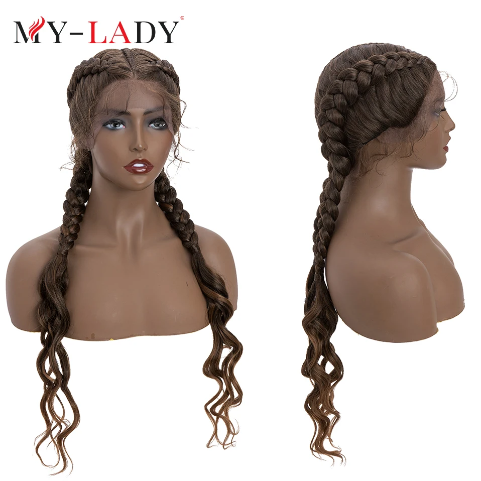 Top Trends: My-Lady Synthetic 27inches Lace Front Hair Wig Black Curly Long For African Woman Afro Frontal Blonde Cornrow Braided Wigs Shoppable Styles