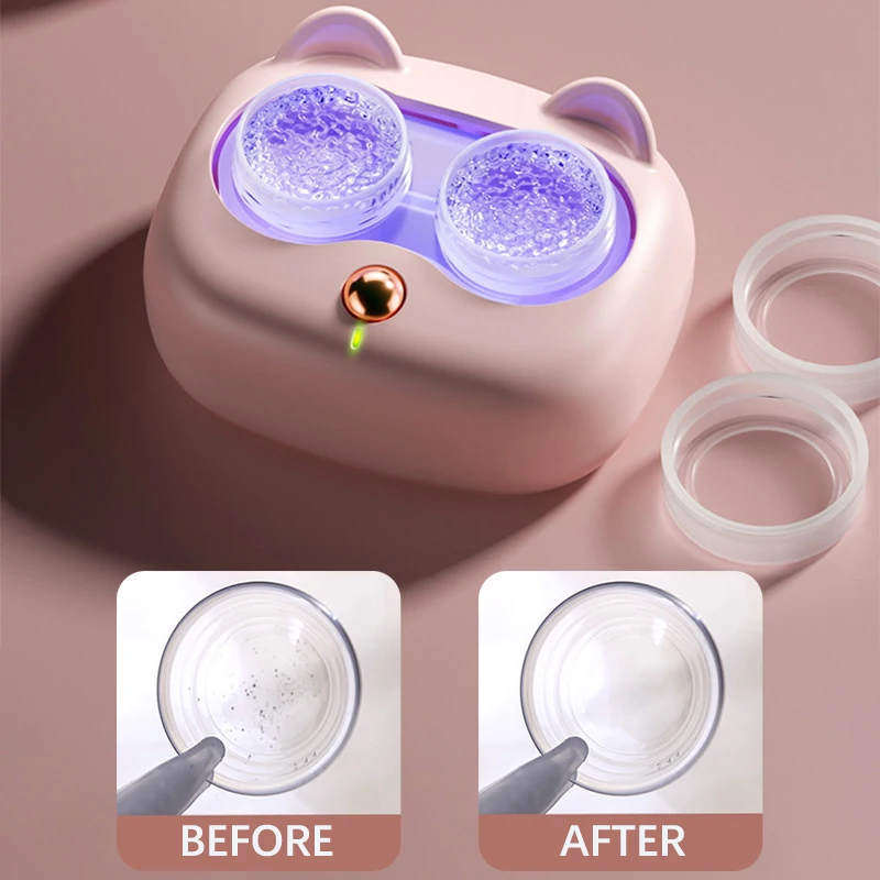 Top Trends: Contact Lenses Cleaner Ultrasonic With Removable Box Remove Tear Protein Cleaning Machine Portable Contact Lenses Case Shoppable Styles