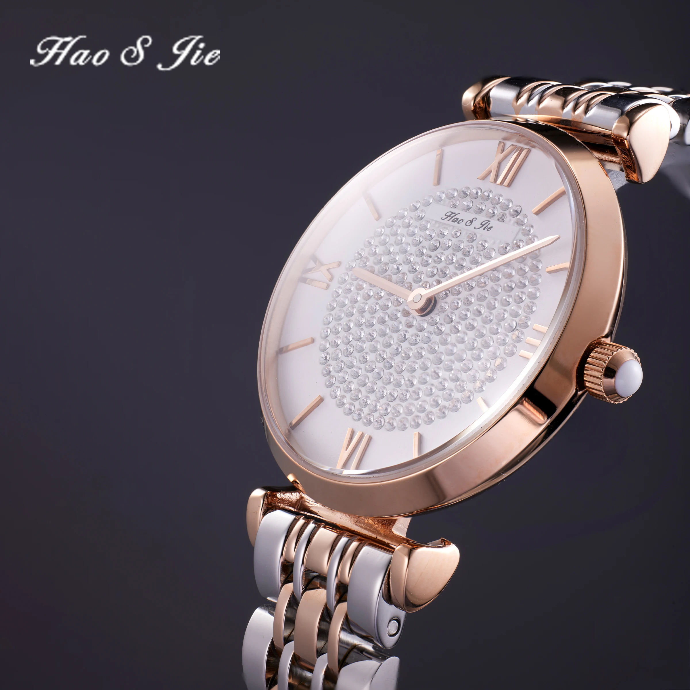 Top Trends: HAOSJIE Women's Watches Rhinestones Romantic Starry Sky Watches Fashion Women's Stainless Steel Watches Clocks Women's Shoppable Styles