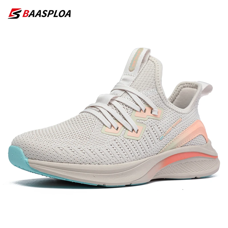 Top Trends: Baasploa Women Sneakers Casual Breathable Sports Shoes Comfortable Female Running Shoes Anti-slip Shock-absorbing Women&#039;s Shoes Shoppable Styles