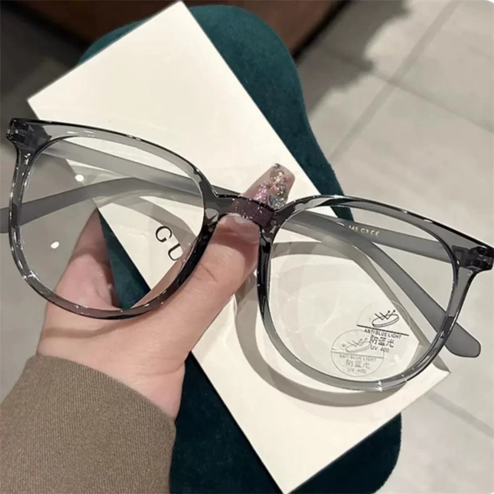 Top Trends: 2024 New Anti-blue Light Glasses Men Women Fashion Transparent Computer Glasses Frame Retro Myopia Glasses Square Eyeglasses Shoppable Styles - Image 6