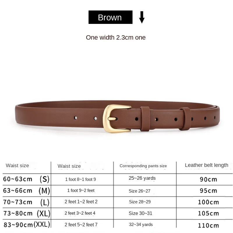 Top Trends: Ladies Belt Leather Student Korean Version Versatile Jeans Belt Decorative Skirt New Luxury Designer Belt Shoppable Styles - Image 5