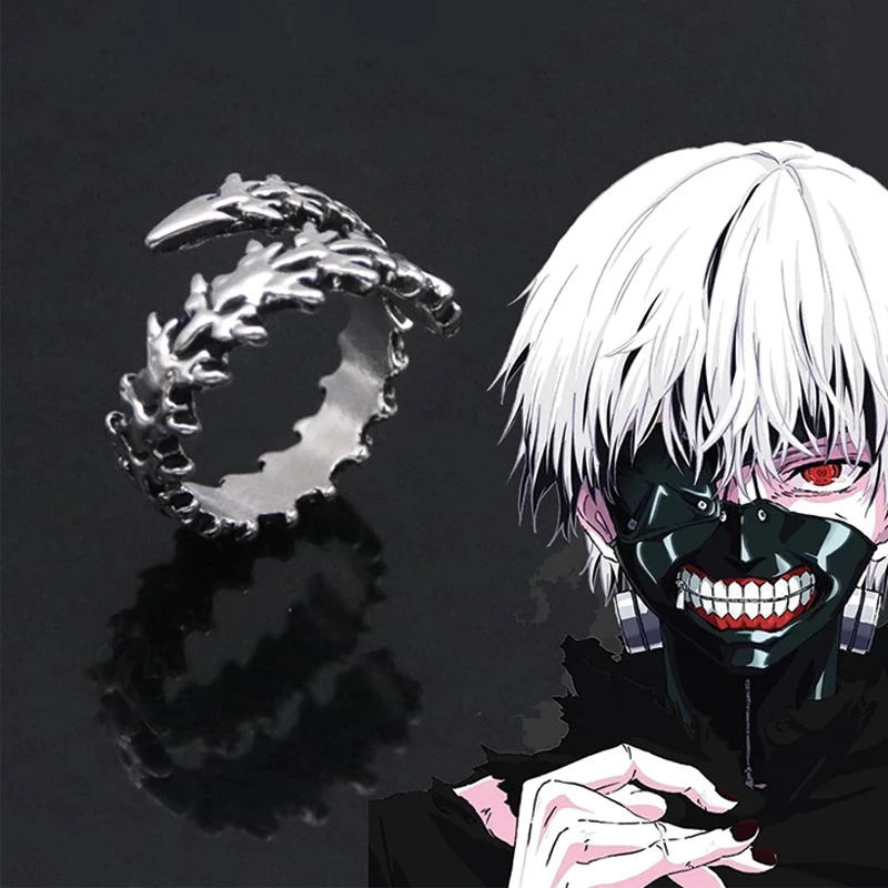 Top Trends: Anime Tokyo Ghoul Ring Kaneki Ken Cosplay Adjustable Opening Unisex Punk Gothic Centipede Rings Jewelry Gift Prop Accessories Shoppable Styles