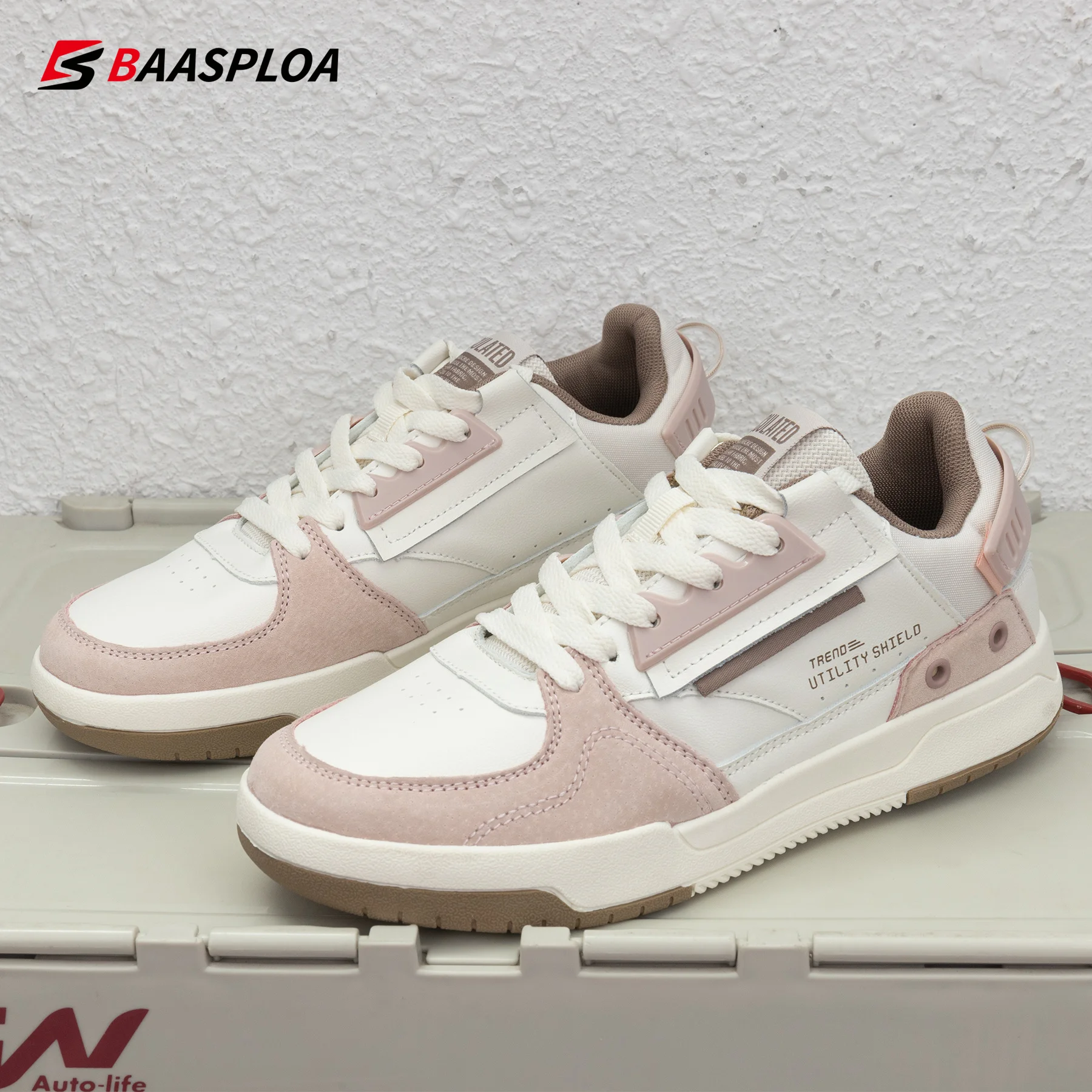 Top Trends: Baasploa Women Skateboarding Shoes New Fashion Comfort Casual Sneakers For Women Breathable Walking Shoes Non-Slip Shoppable Styles