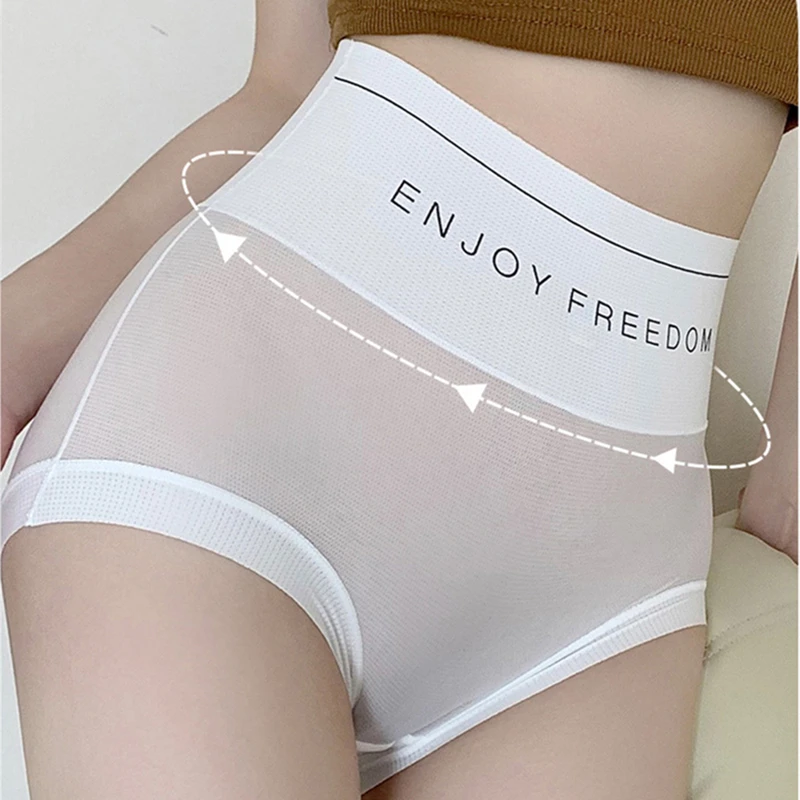 Top Trends: Ice Silk Invisible Panties Women Seamless Briefs Female Underpants Ultra-thin Underwear High Rise Panties Solid Comfy Lingerie Shoppable Styles