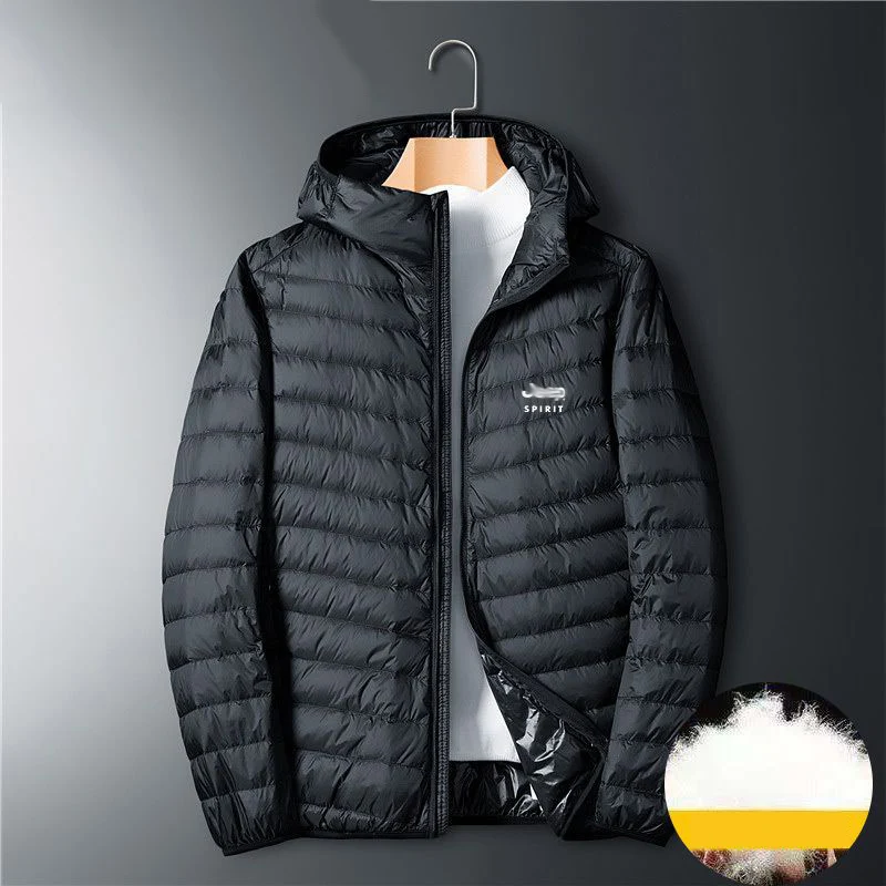 Top Trends: Thin Men's Winter Coats Autumn And Winter Long Down Jackets Stand Collar Short Fallow Light Warm Man Coat Feather New Cold Shoppable Styles