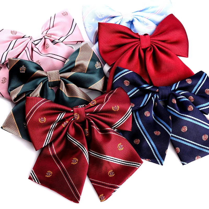 Top Trends: School Uniform Women Bowtie Ribbon Led Rope New Necktie Handmade Womans Clothing Shirt Butterfly Bow Tie For Women Shoppable Styles