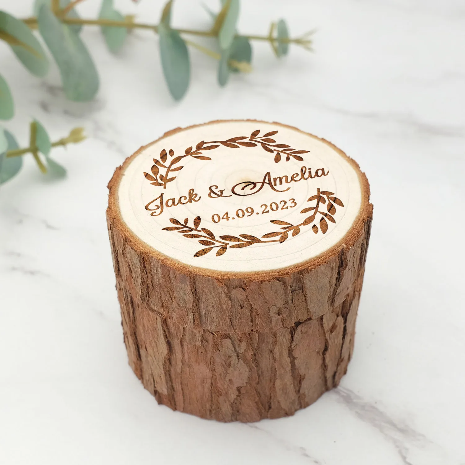 Top Trends: Custom Wedding Ring Box Engraved Wooden Ring Box Personalized Wedding Ring Holder Rustic Ring Bearer Custom Wedding Decor Shoppable Styles