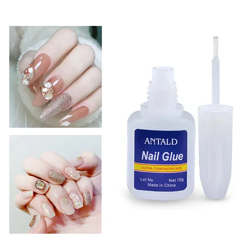 Top Trends: 10ml Nail Glue For Fake Nails Rhinestones Gel For Manicure Fast Drying Adhesive Glue For False Nail Tips Stick Gems Polish Shoppable Styles