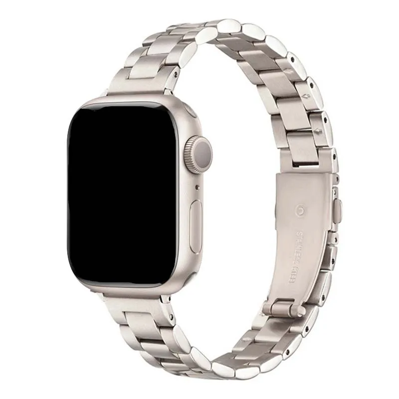 Top Trends: Slim Strap For Apple Watch Band 40mm 41mm 38mm 44mm 45mm 49mm Thin Stainless Steel Correa Bracelet Iwatch Series SE 8 7 6 Ultra Shoppable Styles