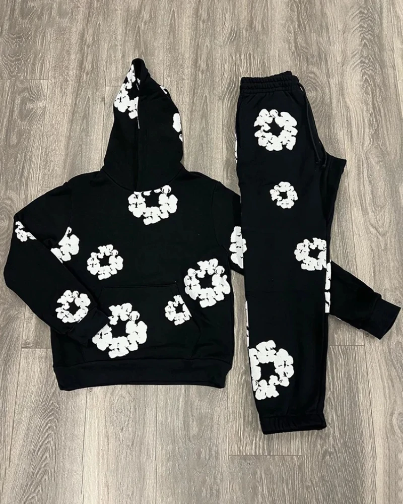 Top Trends: 2023 American Style High Street Harajuku Kapok Foam Loose Hoodie Y2K Hip Hop Street Men&#039;s And Women&#039;s Casual Pullover Goth Shoppable Styles