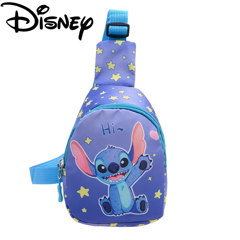 Top Trends: Cartoon Disney Stitch Chest Pack For Children Anime Mermaid Minnie Mouse Frozen Crossbody Bags Mini Casual Shoulder Bags Shoppable Styles