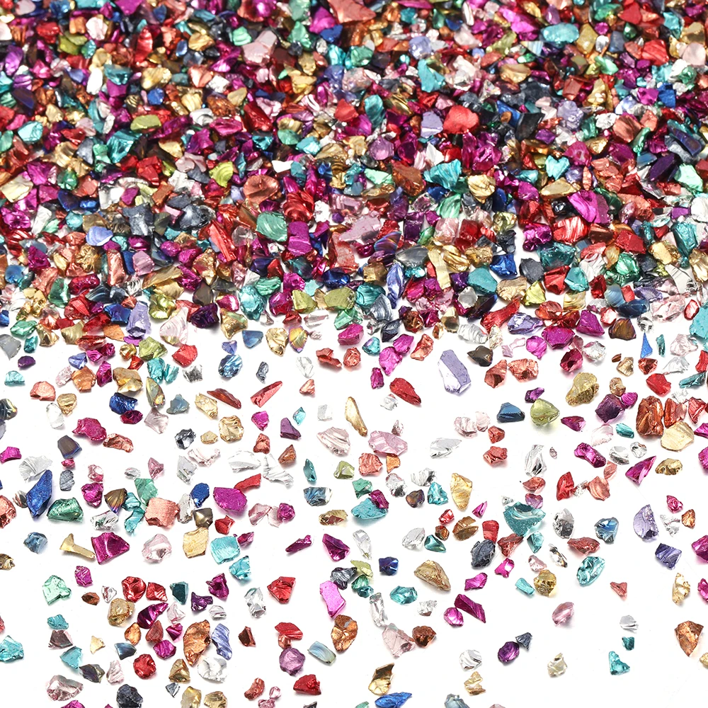 Top Trends: 20g Crushed Glass Stones 26 Colors Crystal UV Epoxy Resin Filler For DIY Crafts Nail Art Decorations Jewelry Making Mold Filling Shoppable Styles