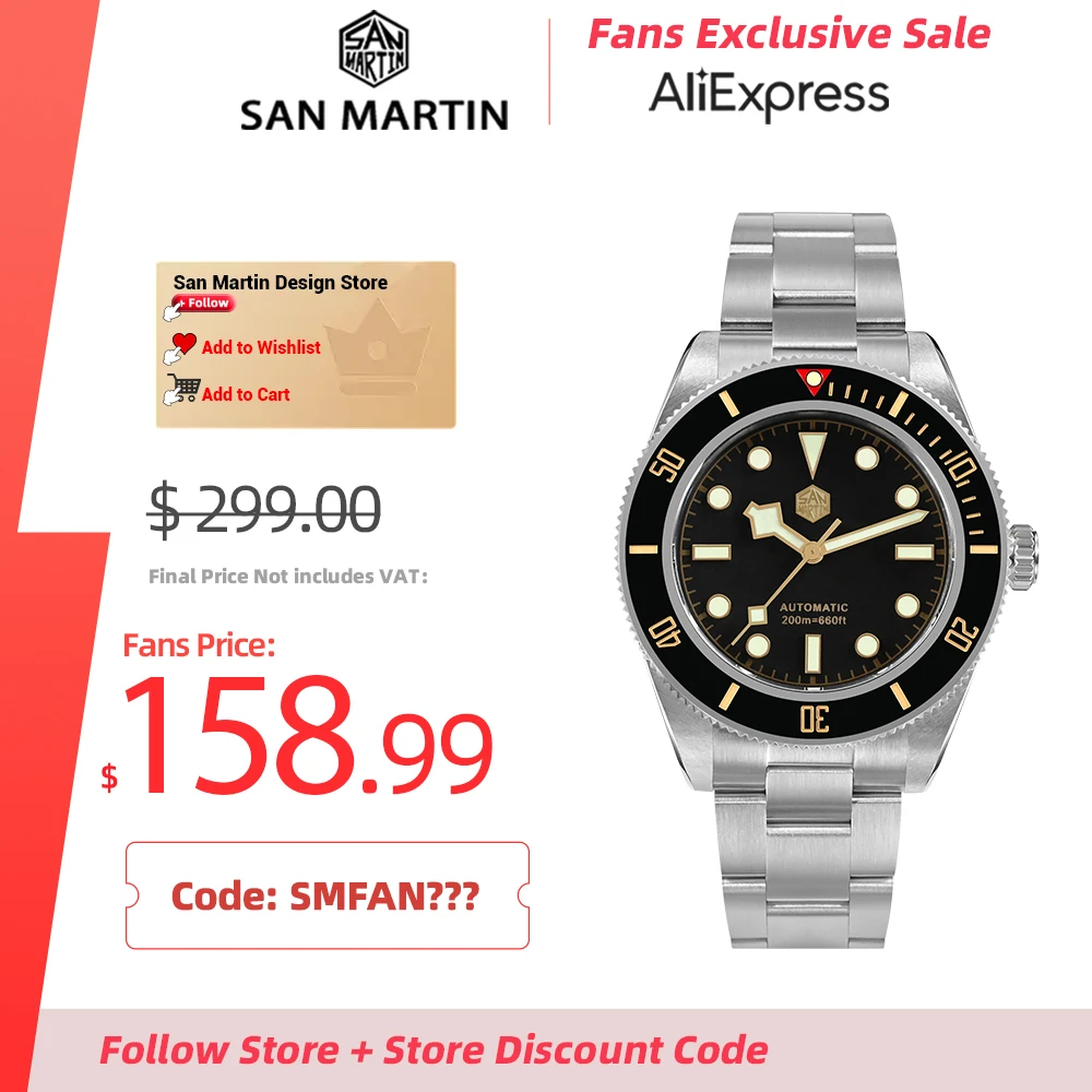 Top Trends: San Martin Mechanical Men&#039;s Watches 40mm BB58 Retro Dive NH35 Automatic Watch For Men 20Bar Waterproof Sapphire Luminous SN0008 Shoppable Styles