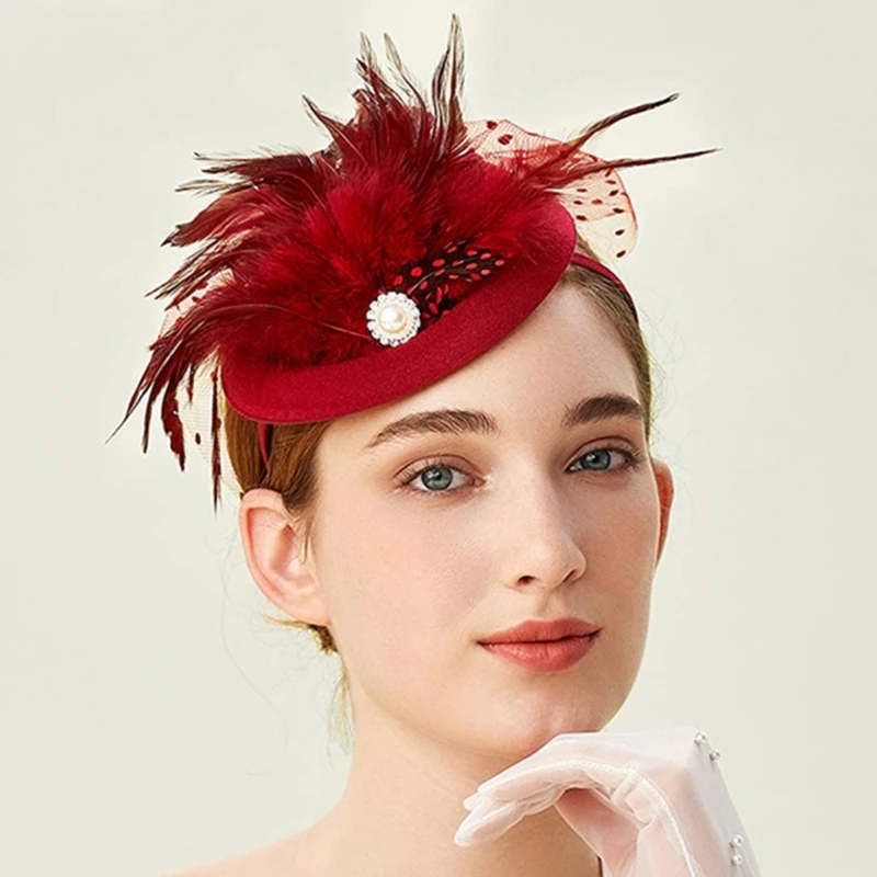 Top Trends: Elegant Fascinator Hat Pillbox Hat For Women Cocktail Tea Party Headwear Exquisite French Fascinator For Wedding Shoppable Styles