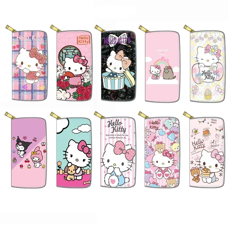 Top Trends: Sanrio New Women's Wallet Hello Kitty My Melody Cartoon Long Coin Purse Multifunction High Capacity Girls Anime Clutch Bag Gifts Shoppable Styles